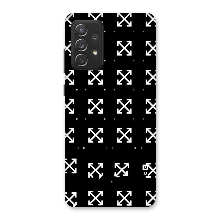Cross Arrow Black Back Case for Galaxy A72