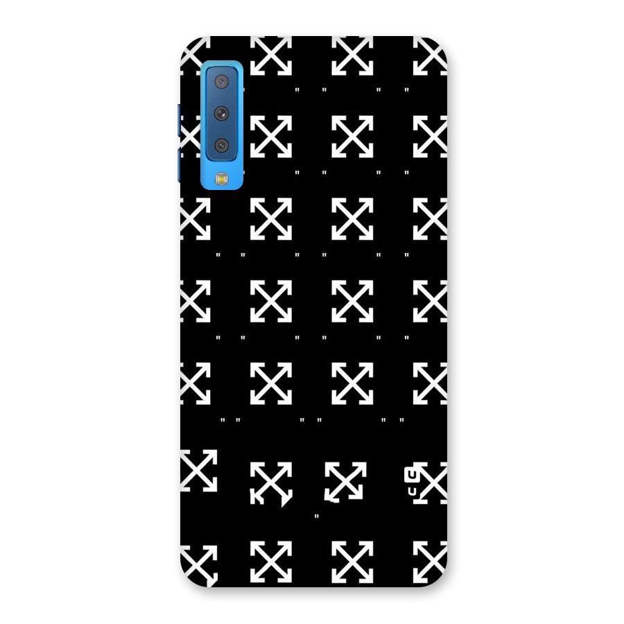 Cross Arrow Black Back Case for Galaxy A7 (2018)