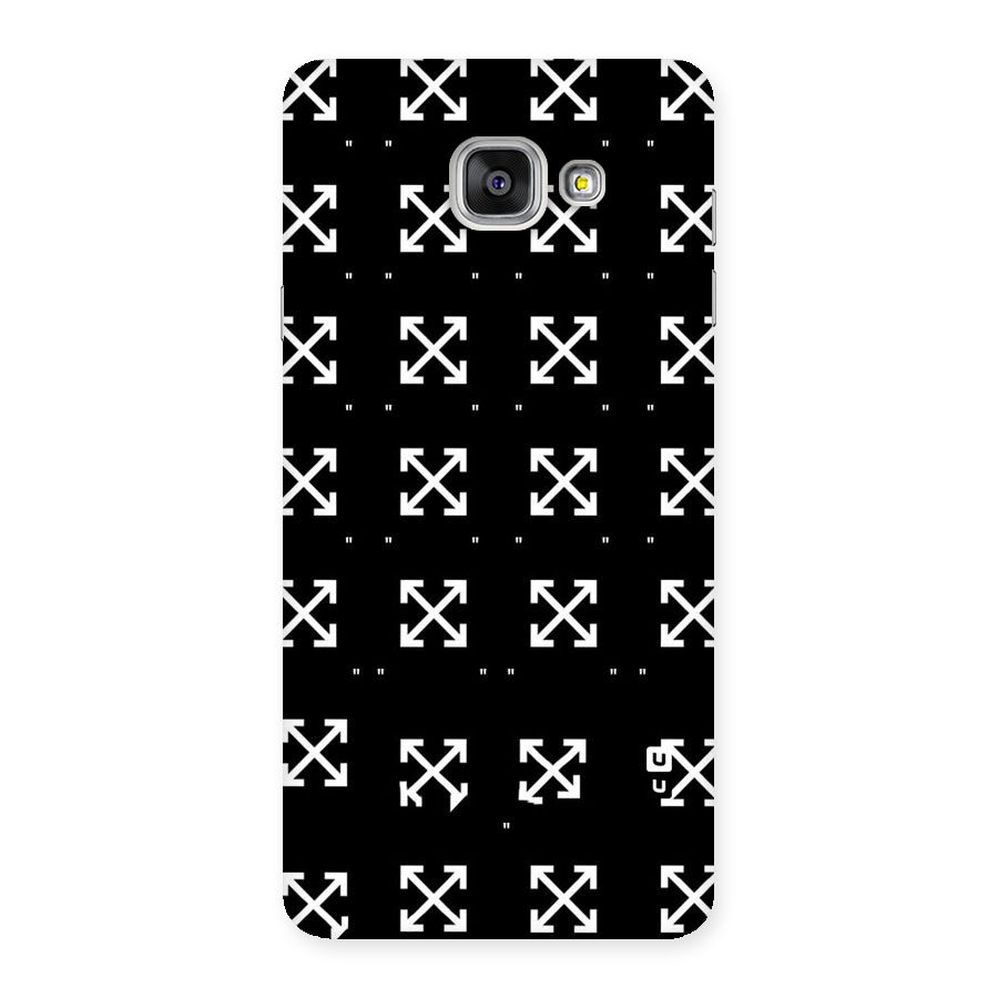 Cross Arrow Black Back Case for Galaxy A7 2016