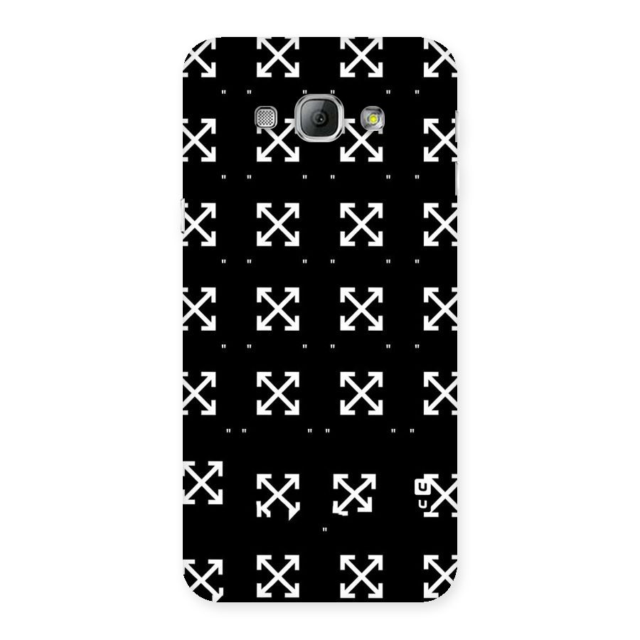 Cross Arrow Black Back Case for Galaxy A8