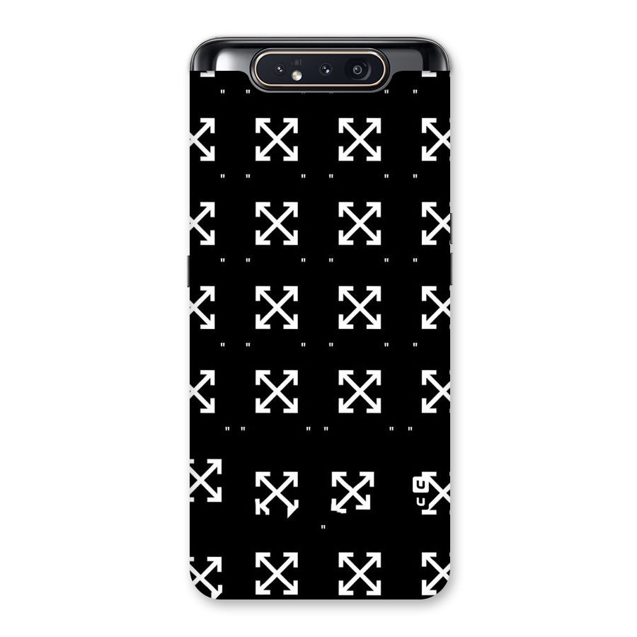 Cross Arrow Black Back Case for Galaxy A80