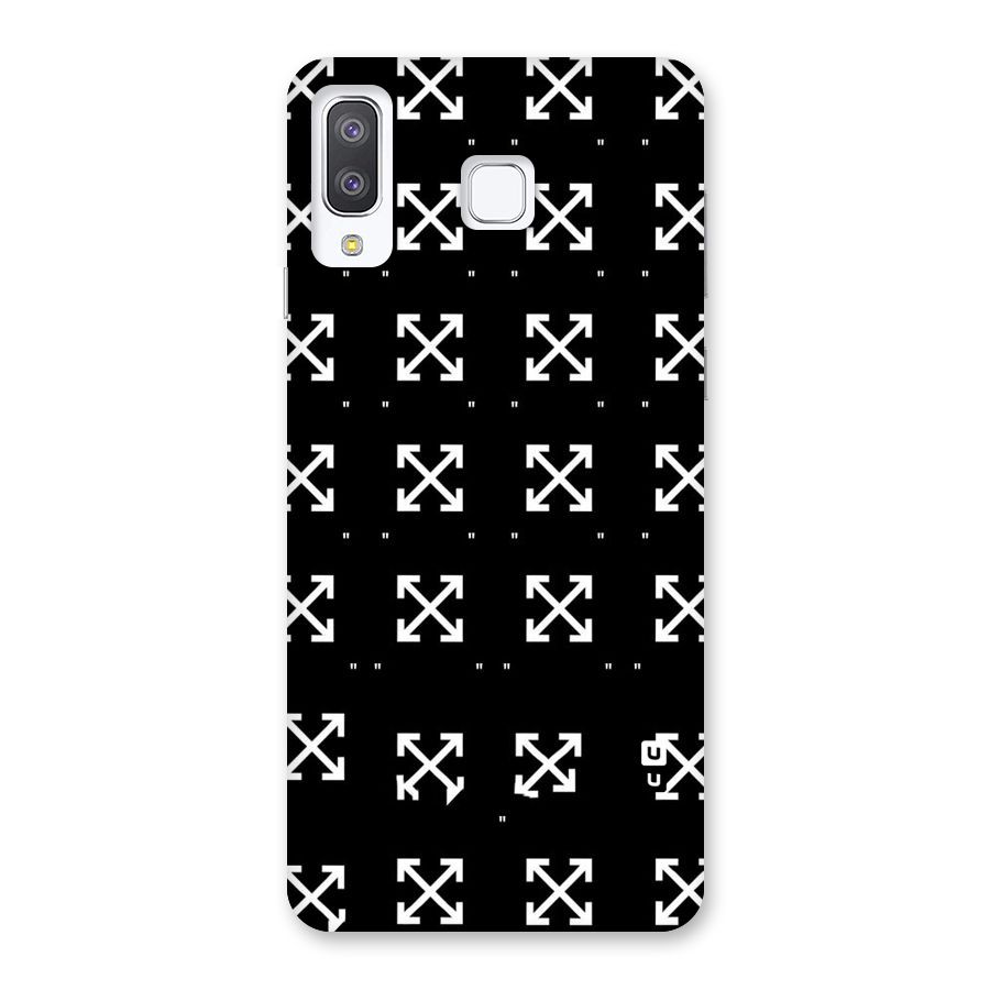 Cross Arrow Black Back Case for Galaxy A8 Star