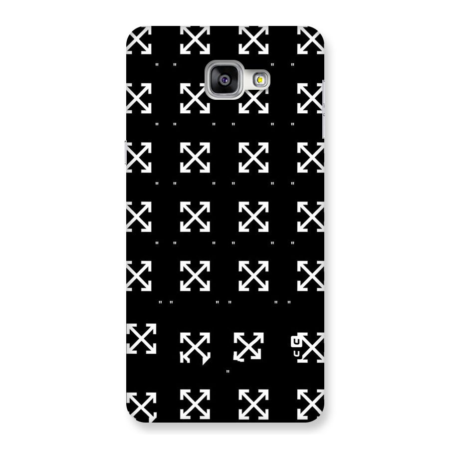 Cross Arrow Black Back Case for Galaxy A9