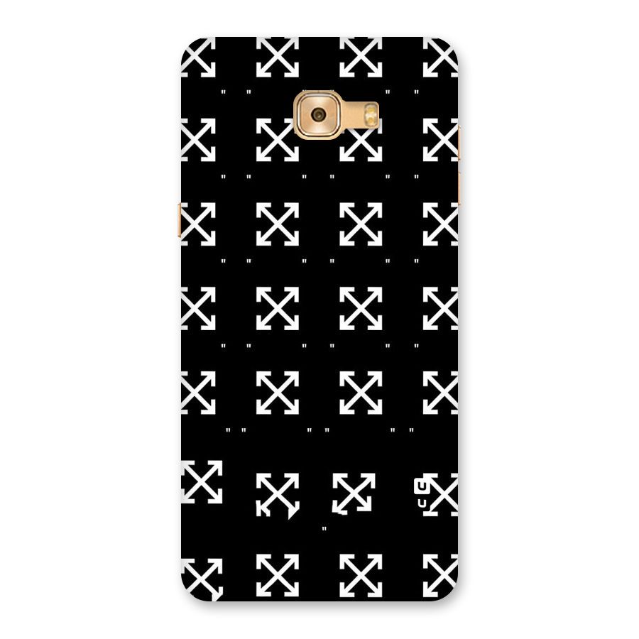 Cross Arrow Black Back Case for Galaxy C9 Pro