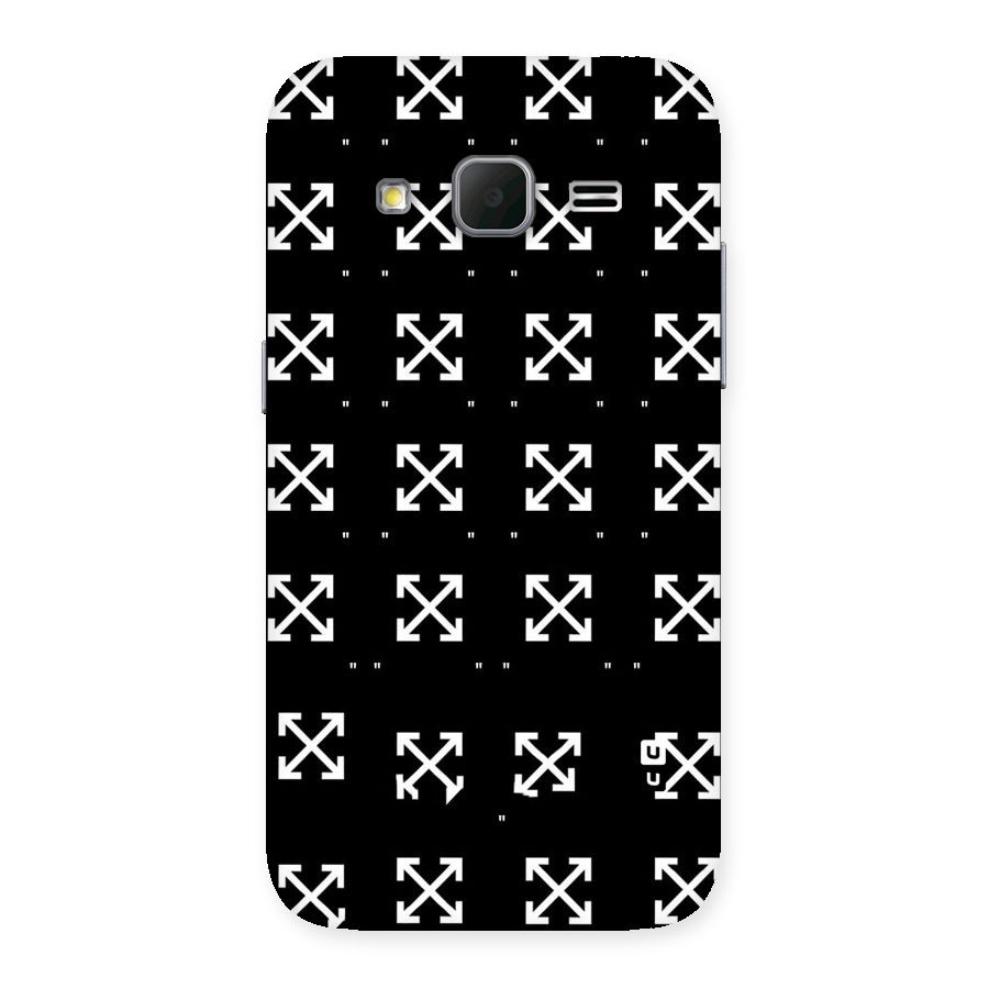 Cross Arrow Black Back Case for Galaxy Core Prime