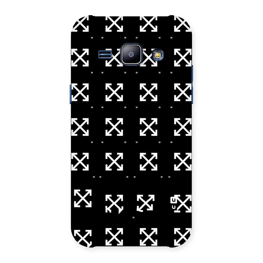 Cross Arrow Black Back Case for Galaxy J1