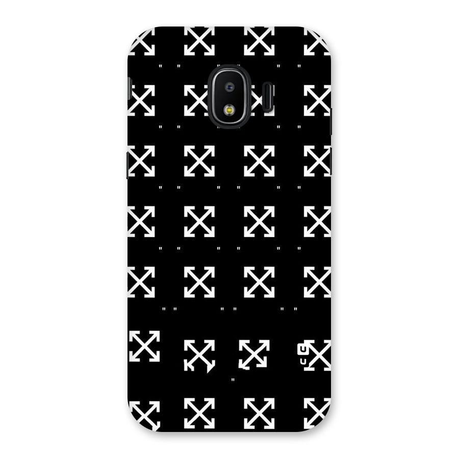 Cross Arrow Black Back Case for Galaxy J2 Pro 2018