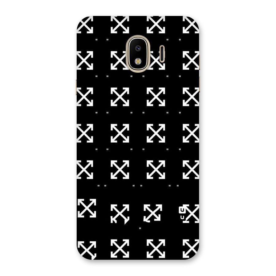 Cross Arrow Black Back Case for Galaxy J4