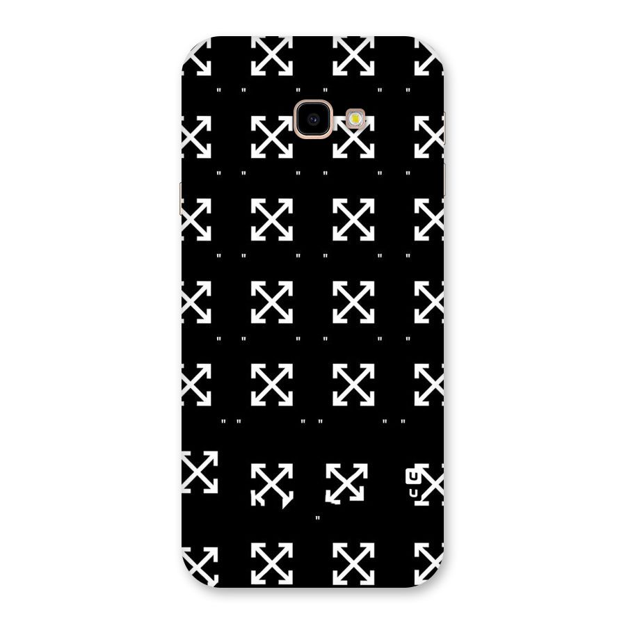 Cross Arrow Black Back Case for Galaxy J4 Plus