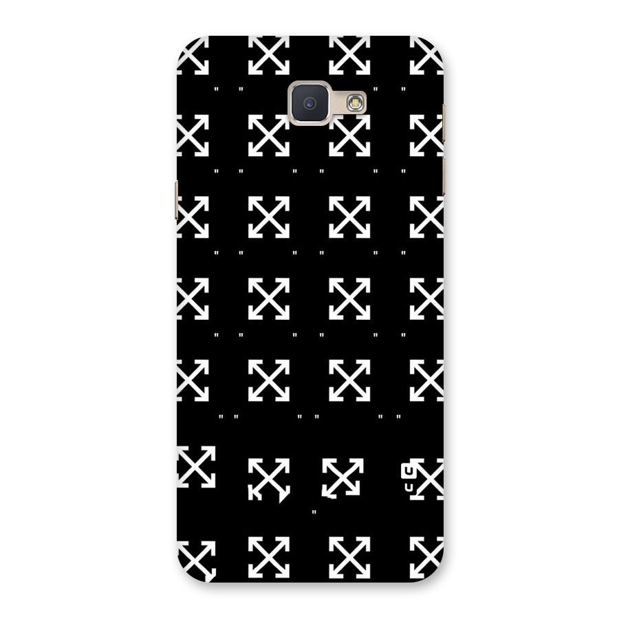 Cross Arrow Black Back Case for Galaxy J5 Prime