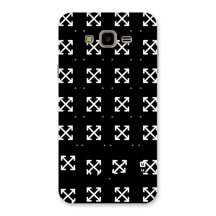 Cross Arrow Black Back Case for Galaxy J7 Nxt