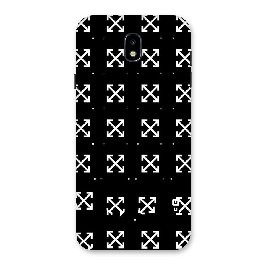 Cross Arrow Black Back Case for Galaxy J7 Pro