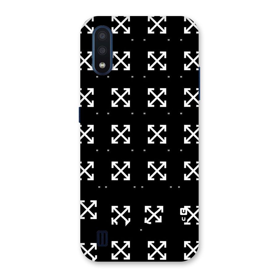 Cross Arrow Black Back Case for Galaxy M01