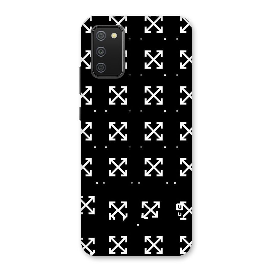 Cross Arrow Black Back Case for Galaxy M02s