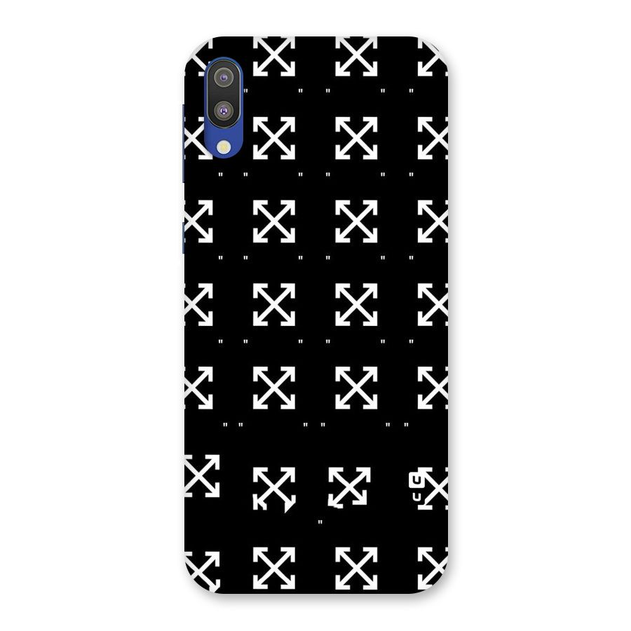 Cross Arrow Black Back Case for Galaxy M10