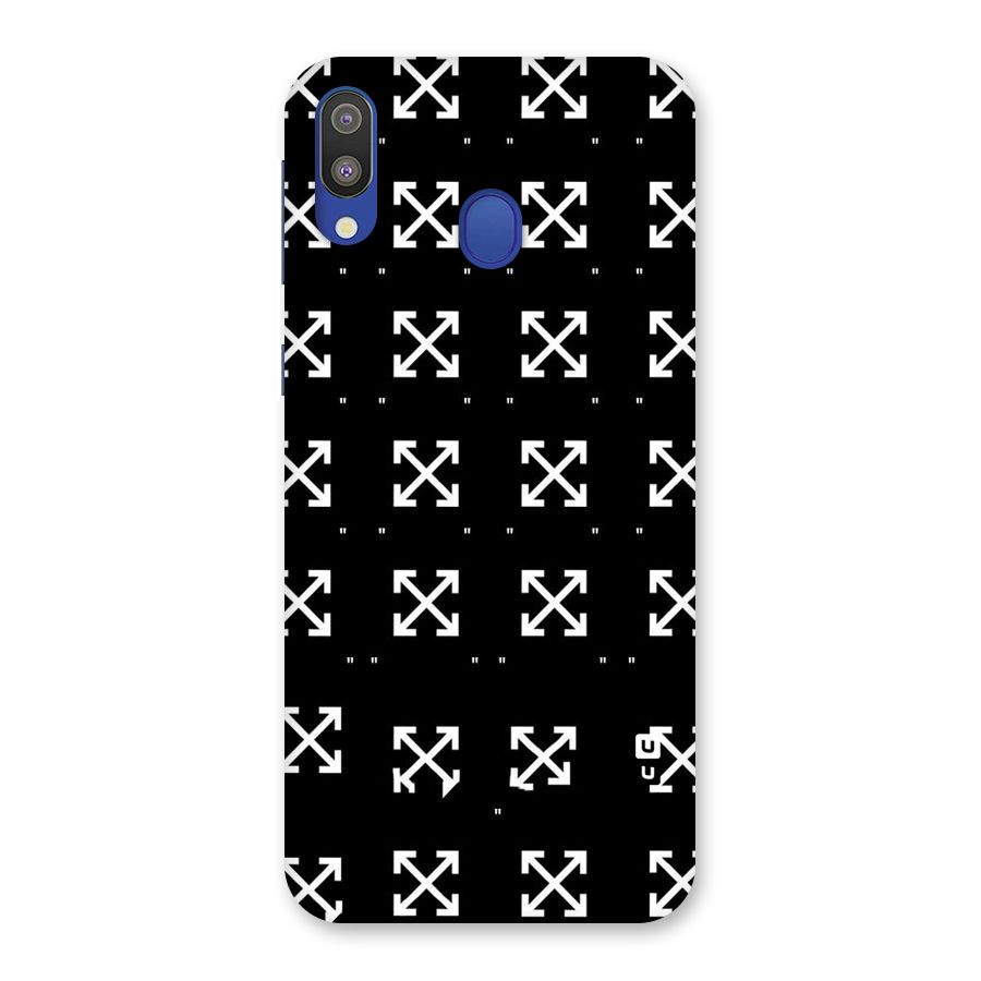 Cross Arrow Black Back Case for Galaxy M20