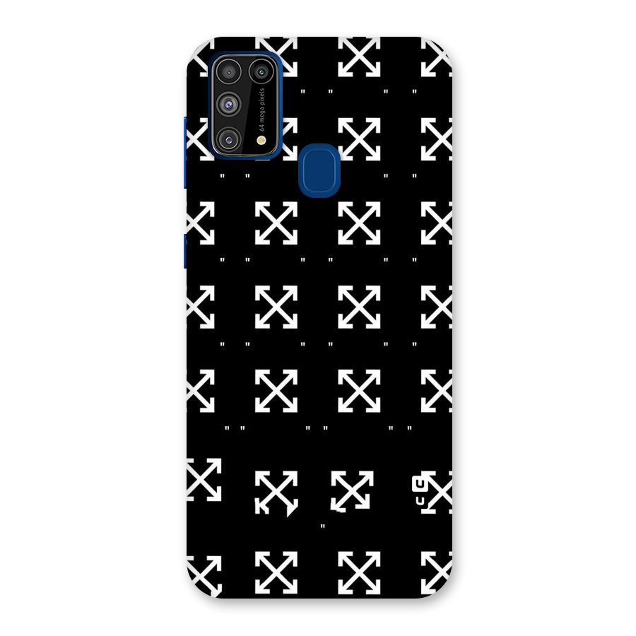 Cross Arrow Black Back Case for Galaxy M31