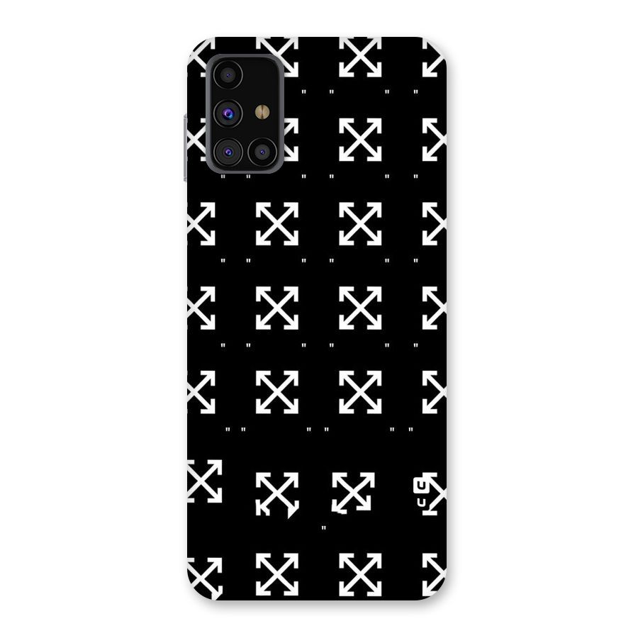 Cross Arrow Black Back Case for Galaxy M31s