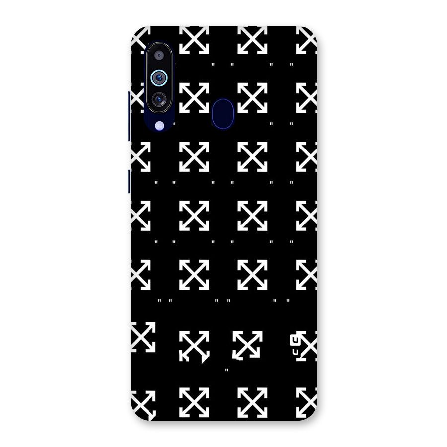 Cross Arrow Black Back Case for Galaxy M40