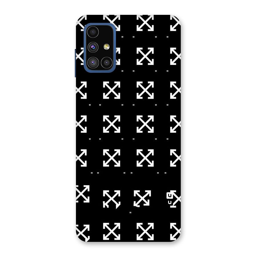 Cross Arrow Black Back Case for Galaxy M51