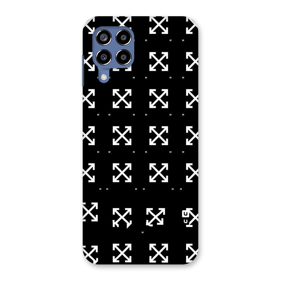 Cross Arrow Black Back Case for Galaxy M53 5G