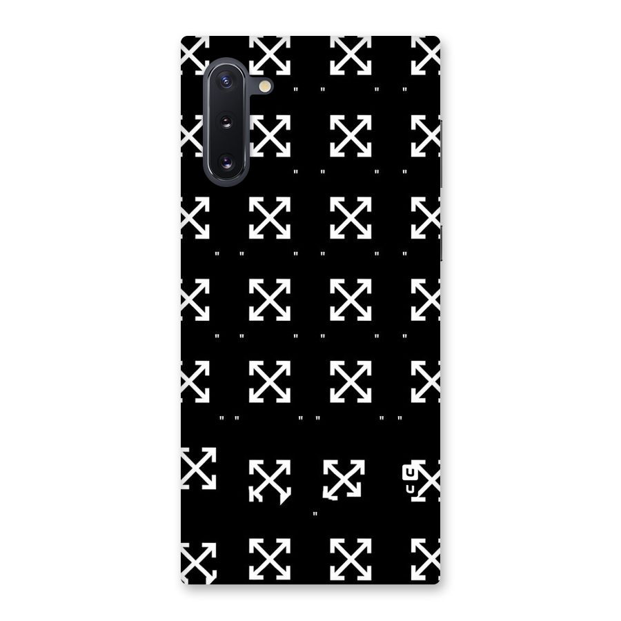 Cross Arrow Black Back Case for Galaxy Note 10