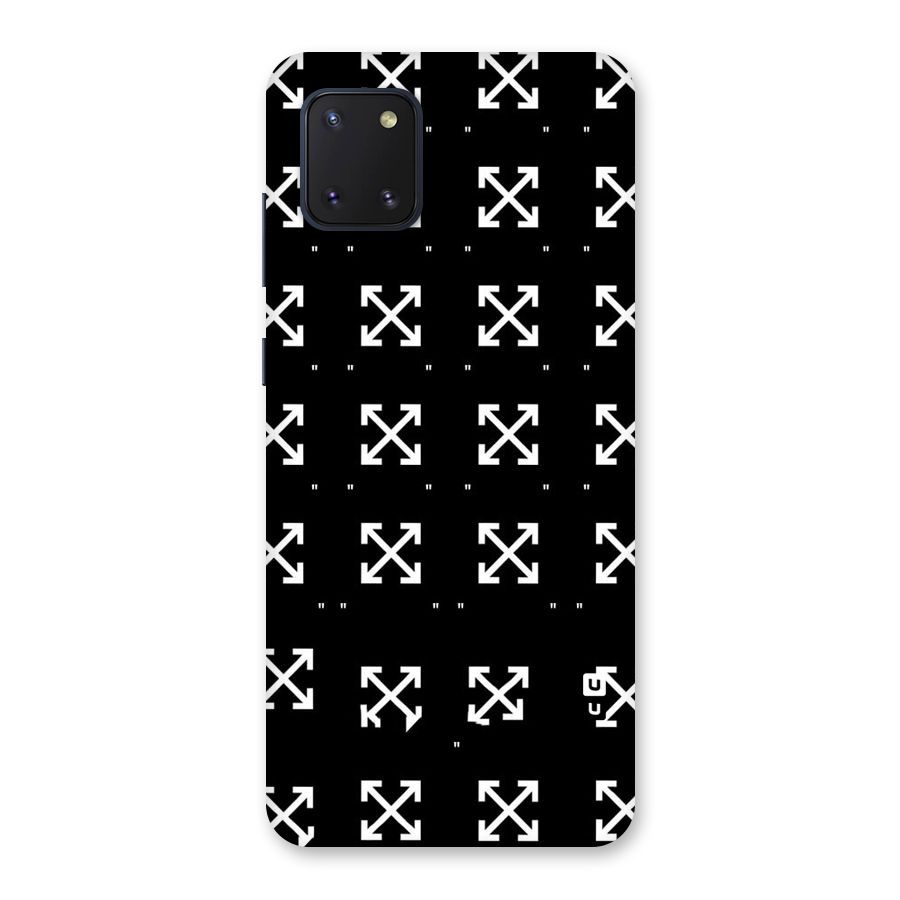 Cross Arrow Black Back Case for Galaxy Note 10 Lite