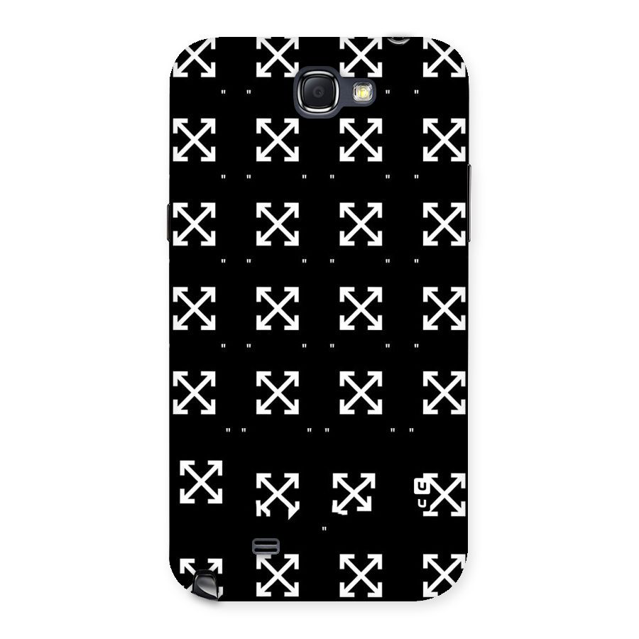 Cross Arrow Black Back Case for Galaxy Note 2