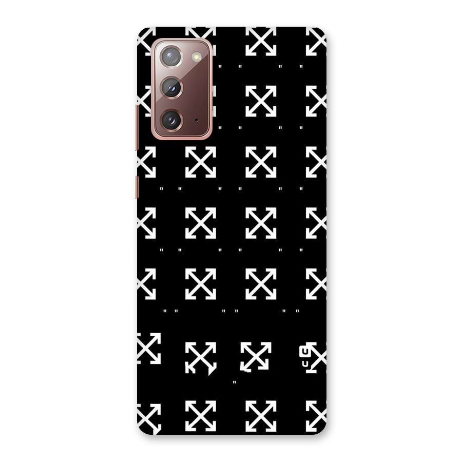 Cross Arrow Black Back Case for Galaxy Note 20