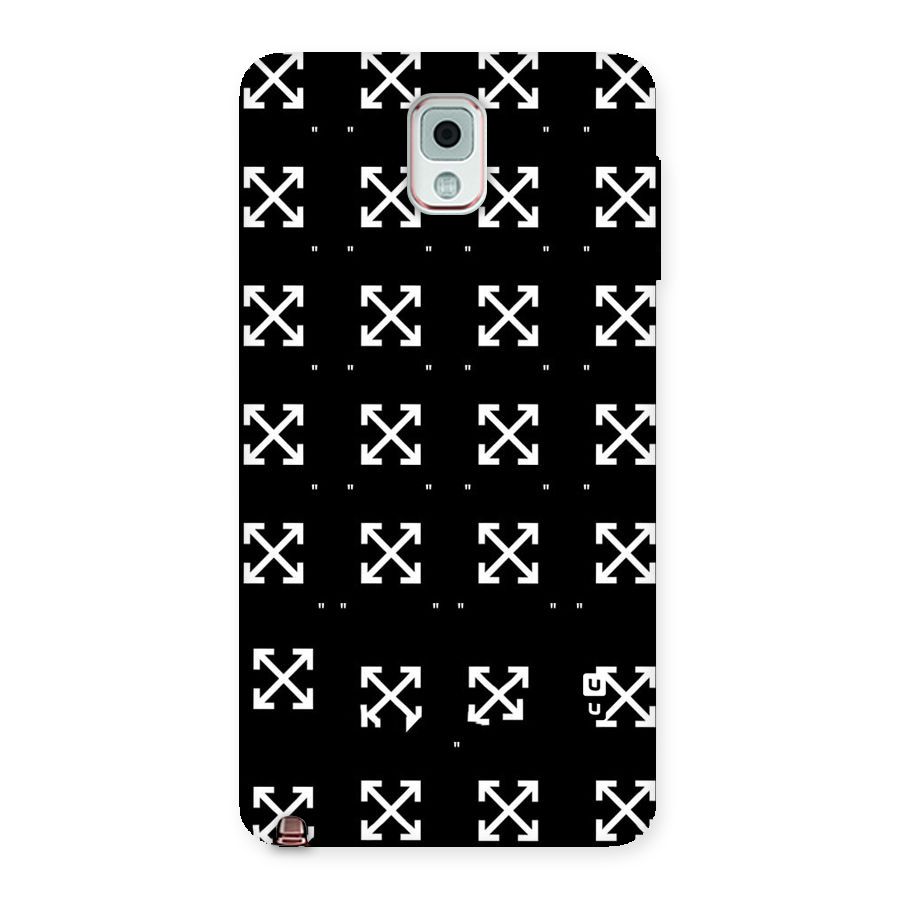 Cross Arrow Black Back Case for Galaxy Note 3
