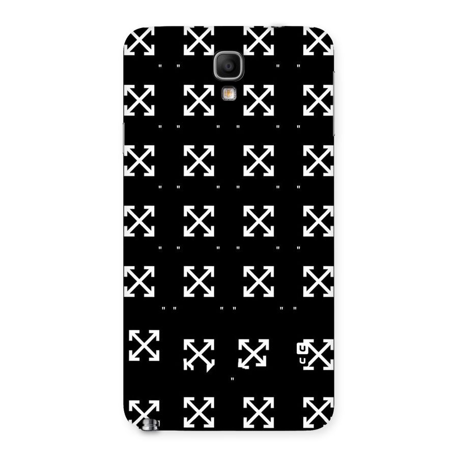 Cross Arrow Black Back Case for Galaxy Note 3 Neo