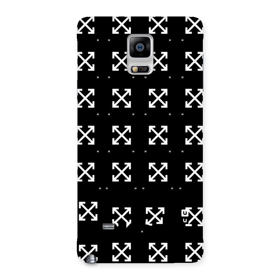 Cross Arrow Black Back Case for Galaxy Note 4