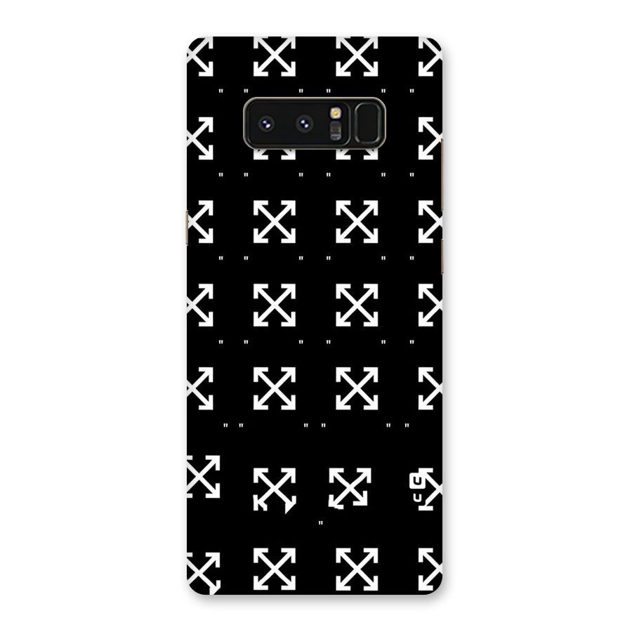 Cross Arrow Black Back Case for Galaxy Note 8