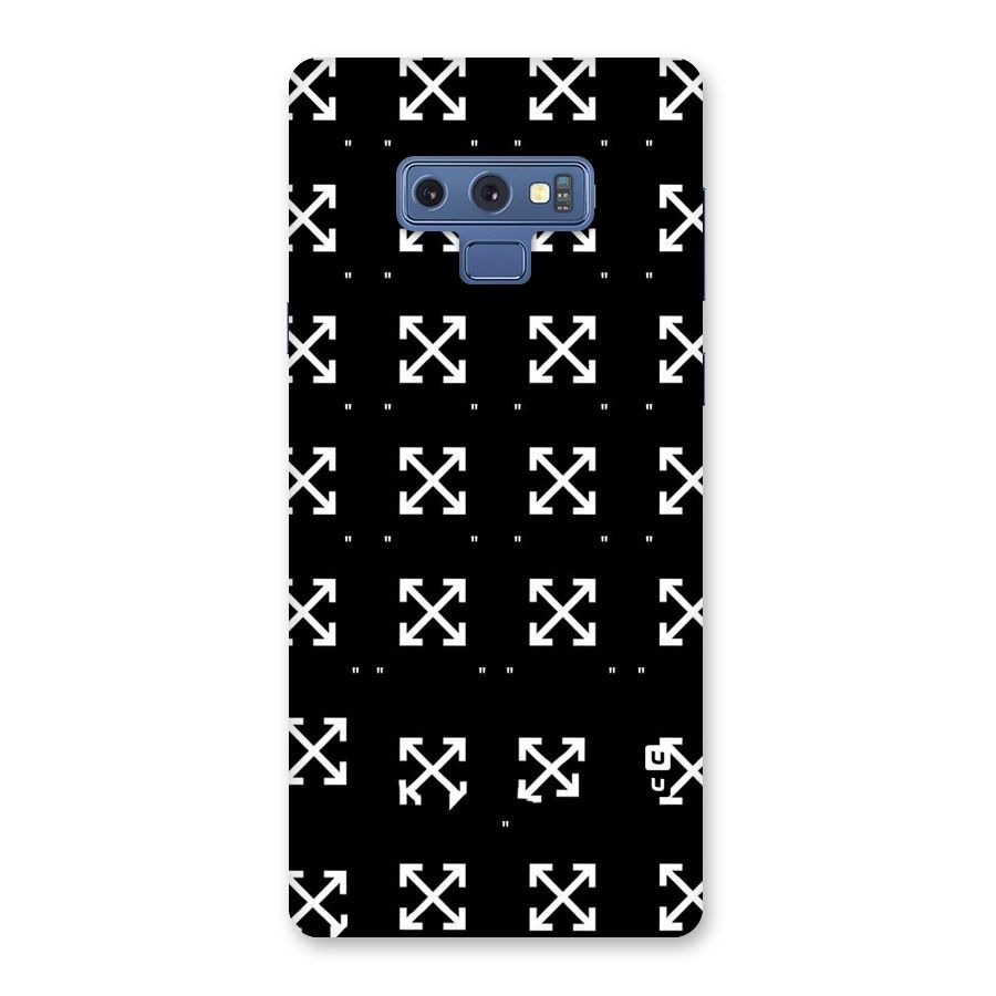 Cross Arrow Black Back Case for Galaxy Note 9