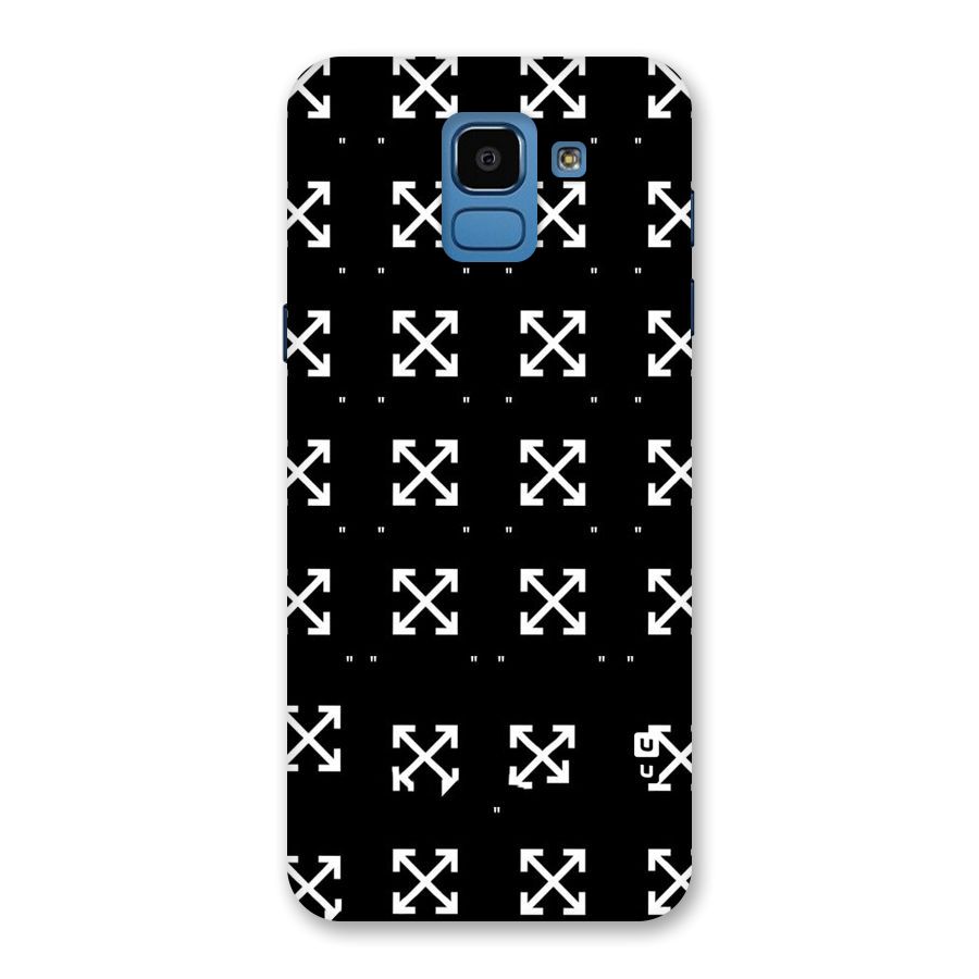 Cross Arrow Black Back Case for Galaxy On6