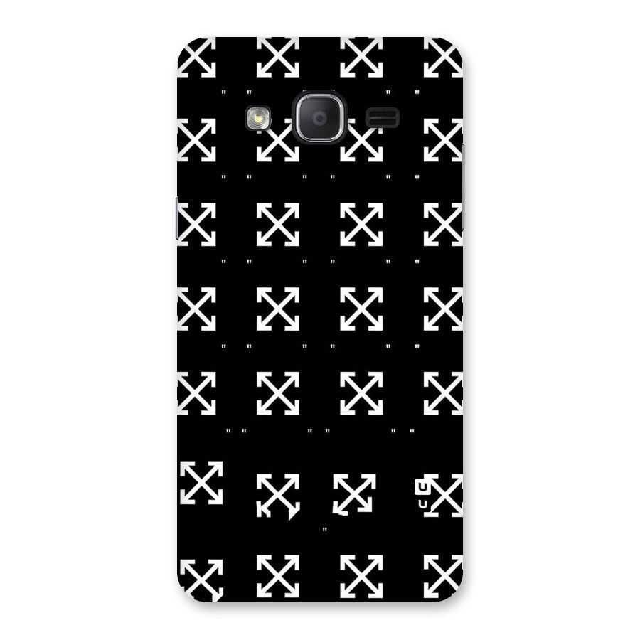 Cross Arrow Black Back Case for Galaxy On7 2015