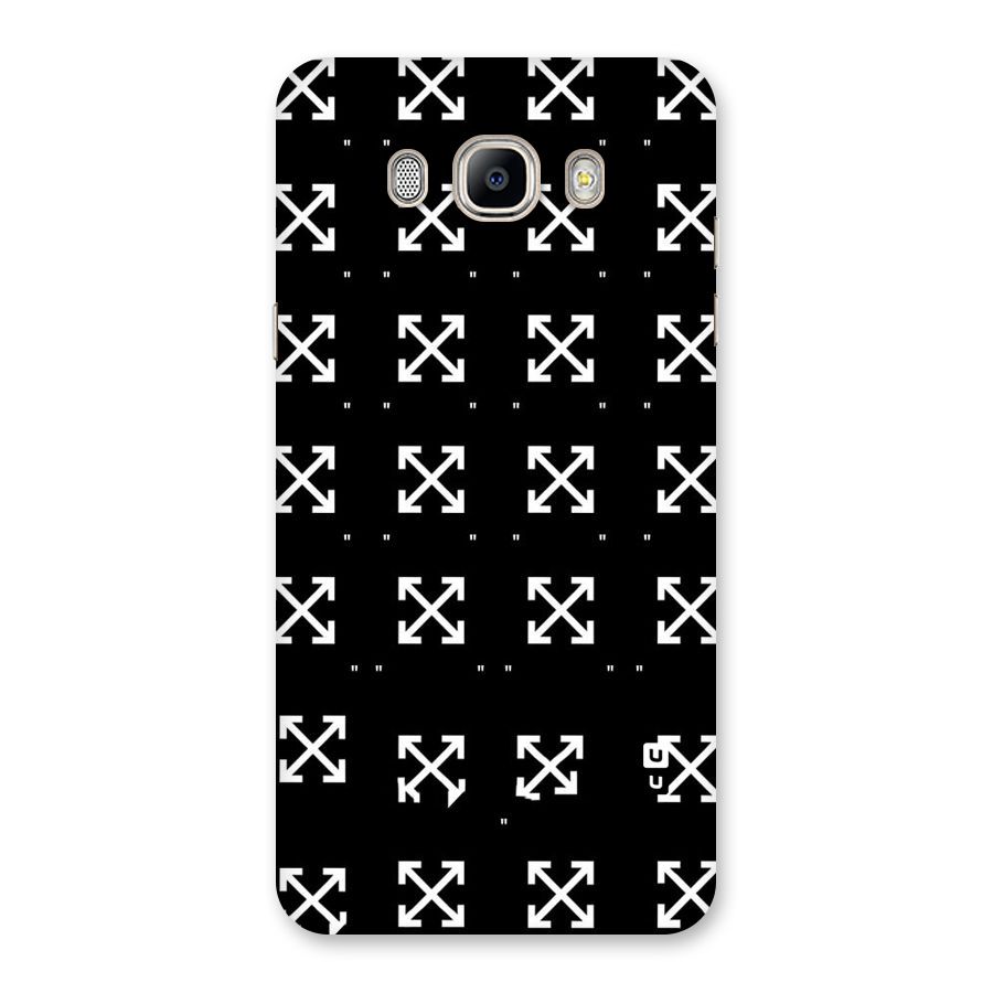 Cross Arrow Black Back Case for Galaxy On8
