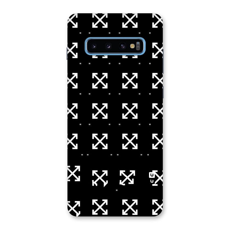 Cross Arrow Black Back Case for Galaxy S10 Plus