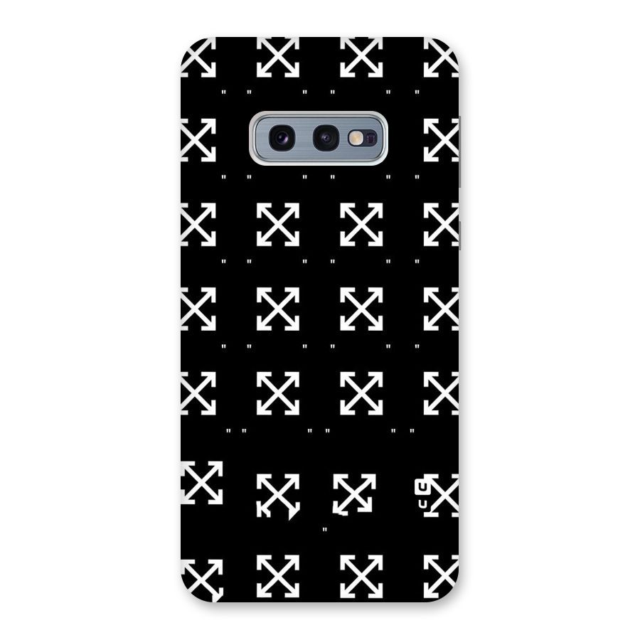Cross Arrow Black Back Case for Galaxy S10e