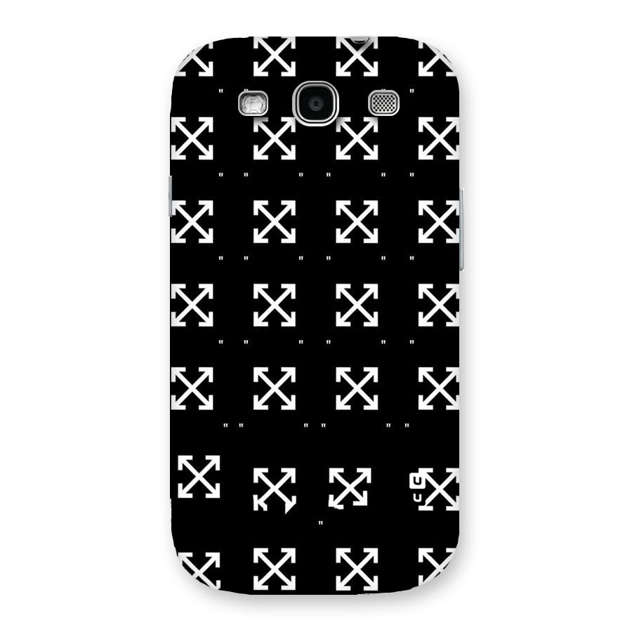 Cross Arrow Black Back Case for Galaxy S3