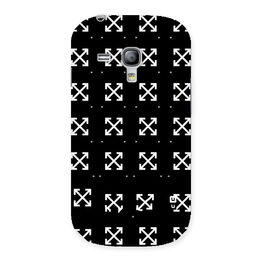 Cross Arrow Black Back Case for Galaxy S3 Mini