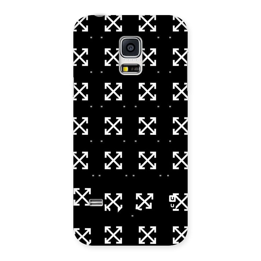 Cross Arrow Black Back Case for Galaxy S5 Mini