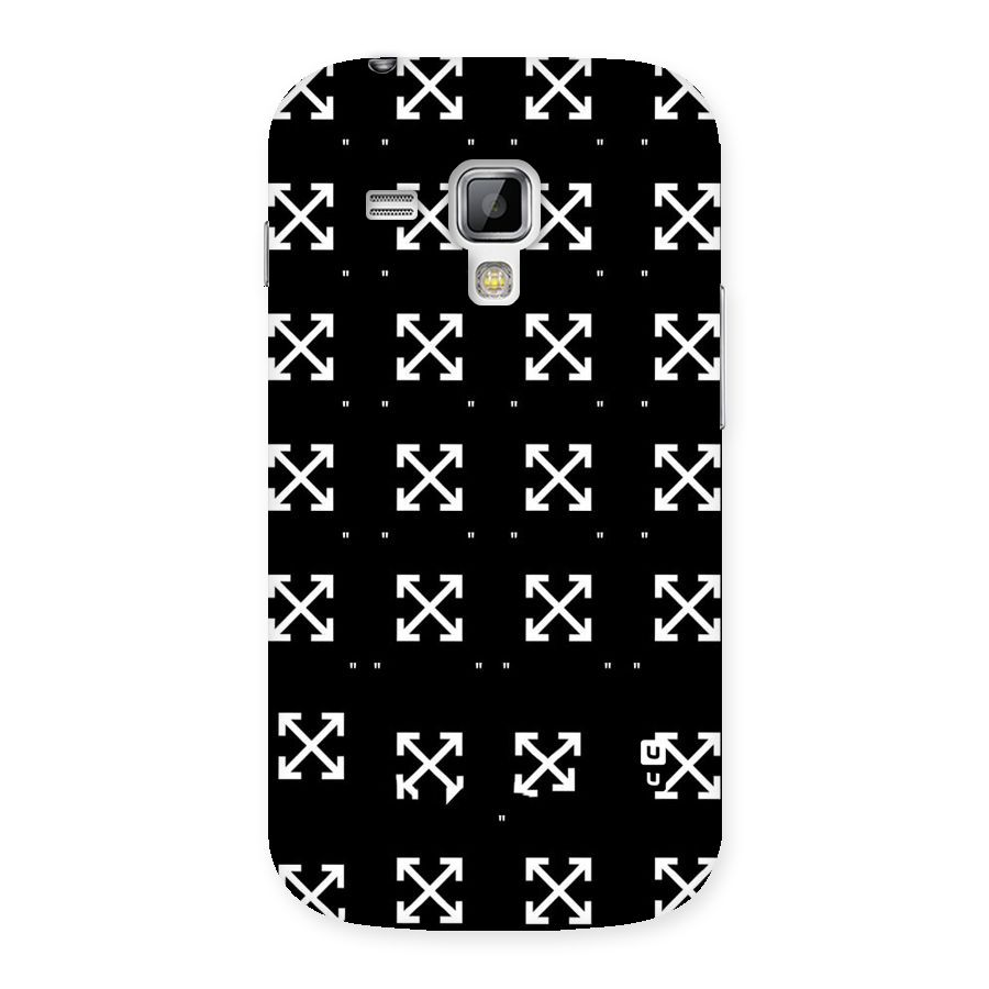 Cross Arrow Black Back Case for Galaxy S Duos