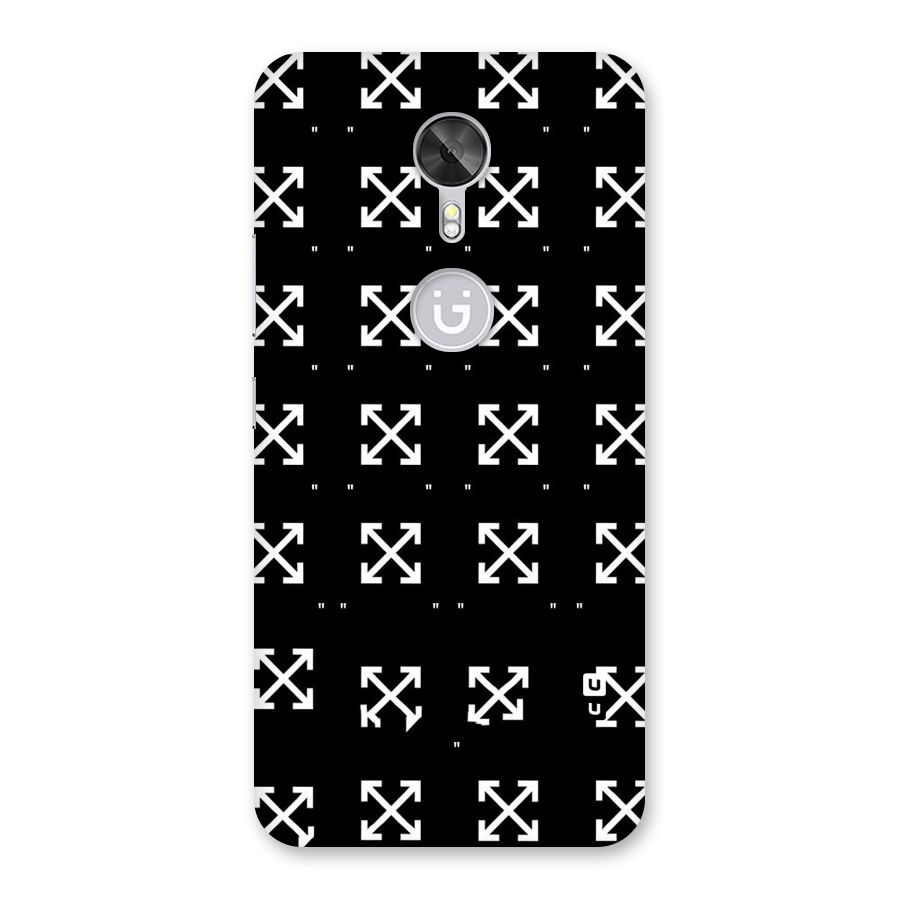 Cross Arrow Black Back Case for Gionee A1