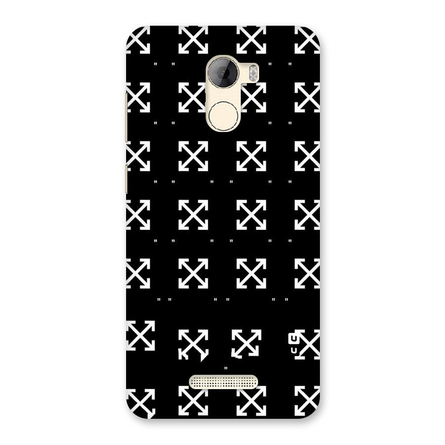 Cross Arrow Black Back Case for Gionee A1 LIte