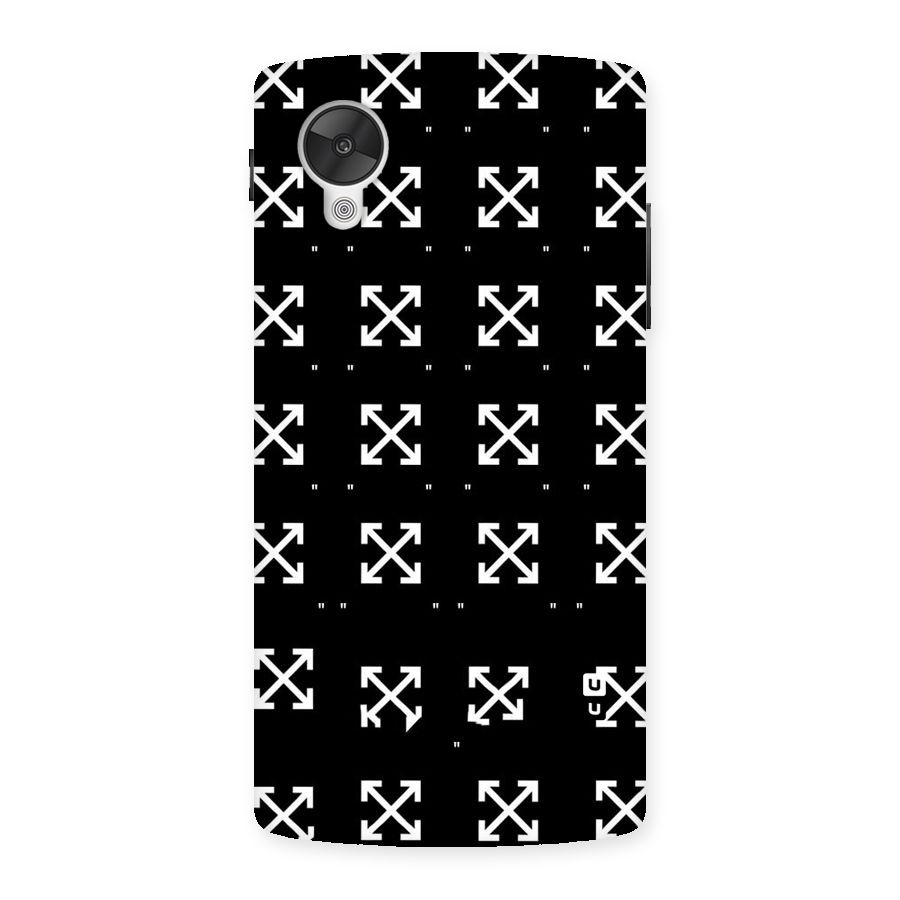 Cross Arrow Black Back Case for Google Nexsus 5
