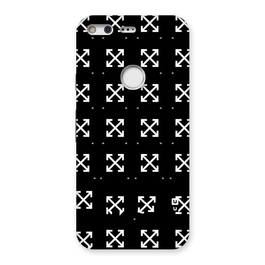 Cross Arrow Black Back Case for Google Pixel
