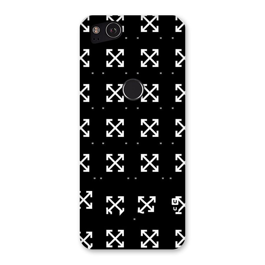 Cross Arrow Black Back Case for Google Pixel 2