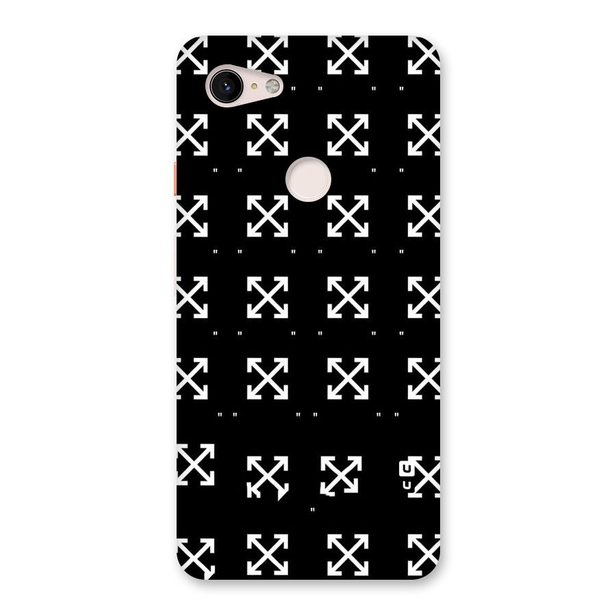 Cross Arrow Black Back Case for Google Pixel 3 XL