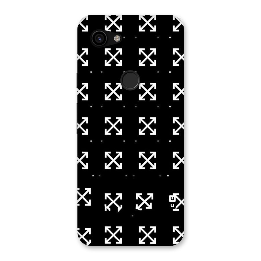 Cross Arrow Black Back Case for Google Pixel 3a